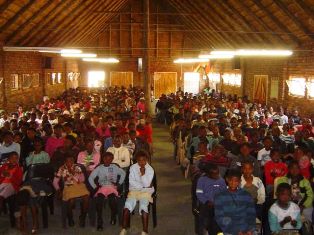 Church service during the September 2008 Youth Camp